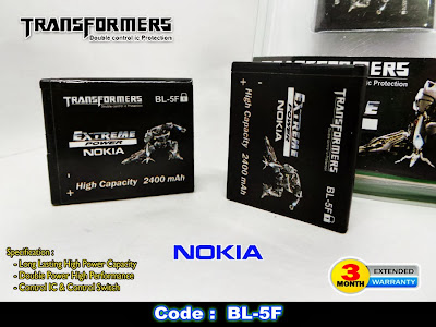 Baterai Nokia Double Power Transformer BL-5F 