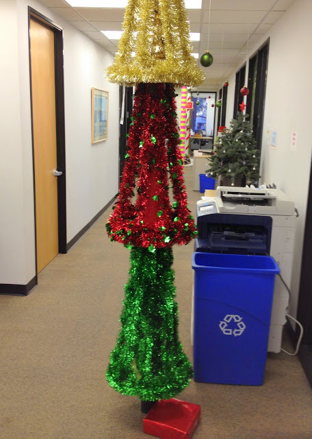 Office Christmas Pole Decorating Contest