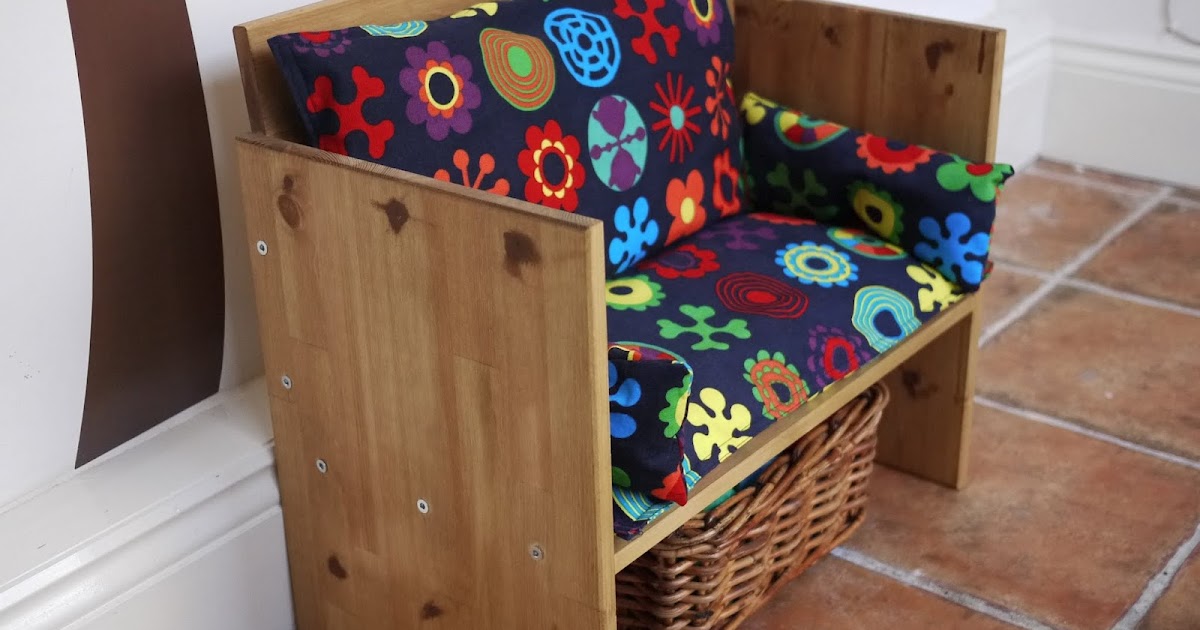 The Rainbow Playhouse Simple Children's Sofa from an Ikea Bedside Table