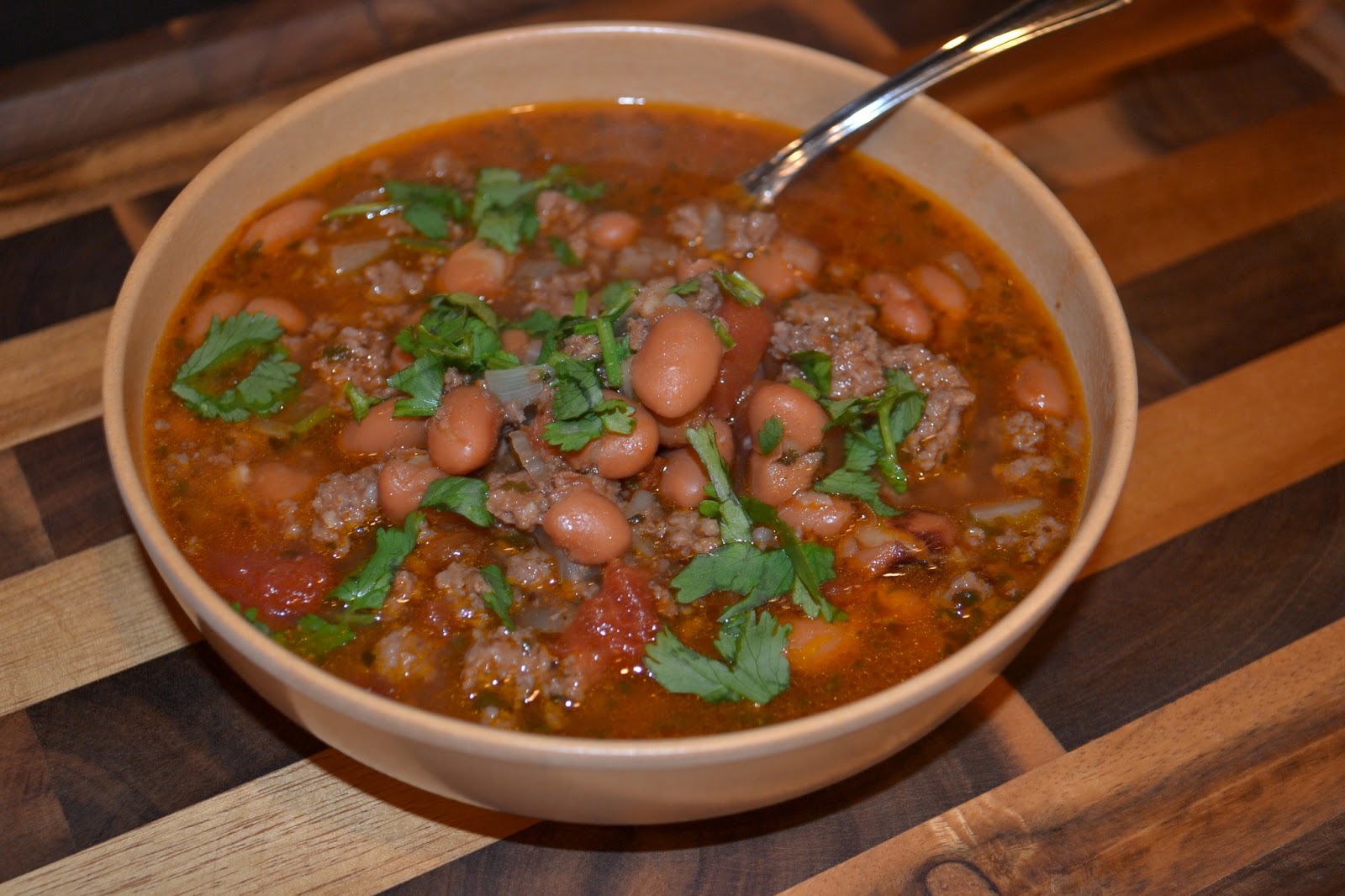 Southern Accents Beefy Pinto Beans and Cilantro Soup