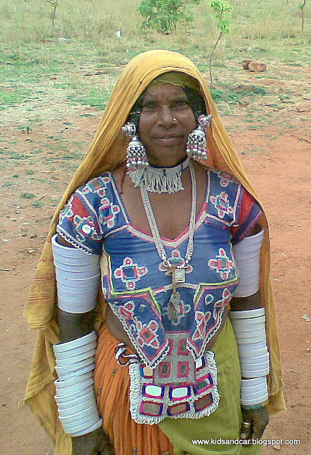 Traditional tribal ornaments tribal women with jewelery