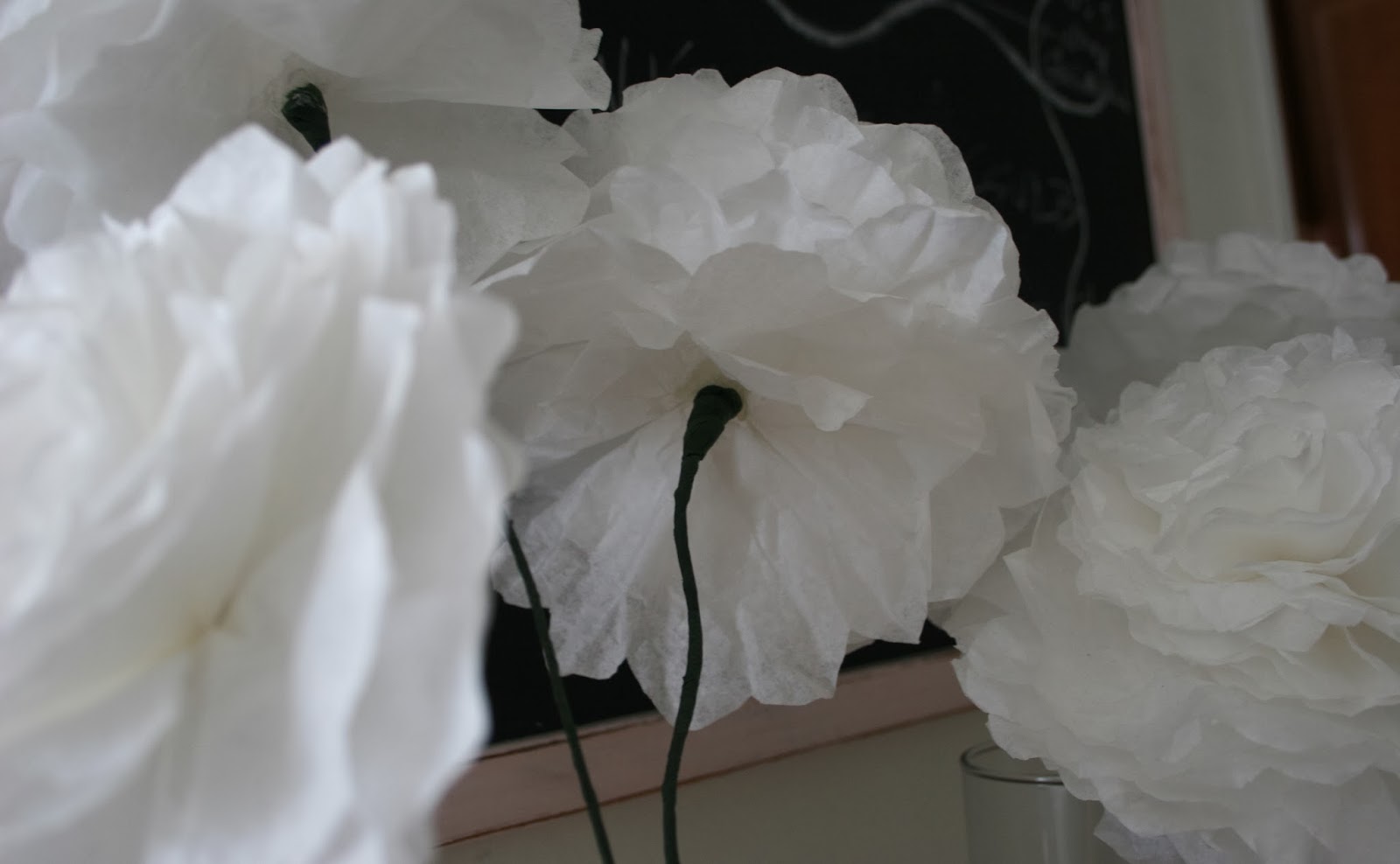 Just A Darling Life diy. coffee filter peonies