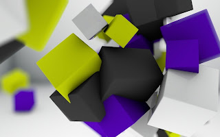 3d Colored Cubes