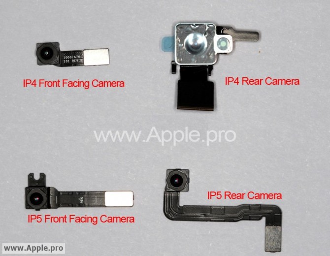 iPhone 5 Front / Rear Camera Parts Leaked - Relocate Camera Flash