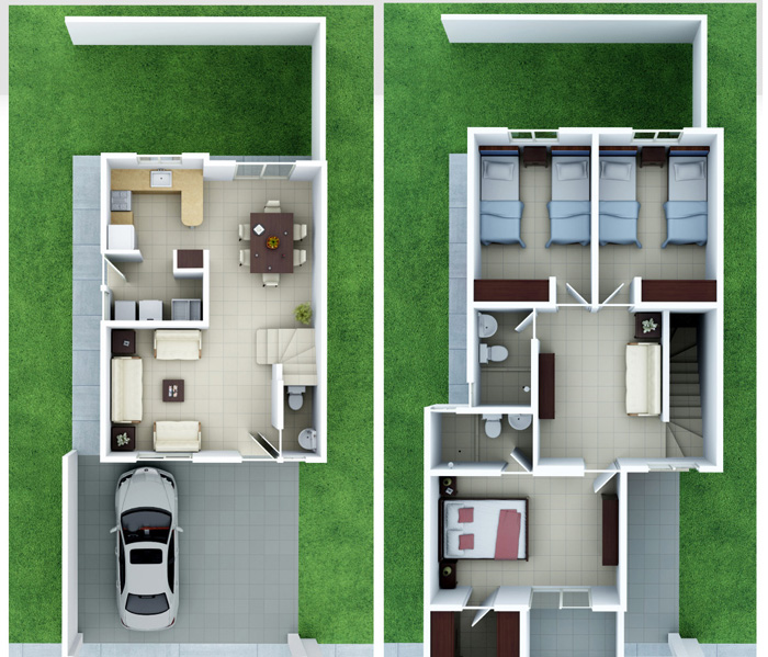 Planos De Casas De 3 Recamaras Casas Top