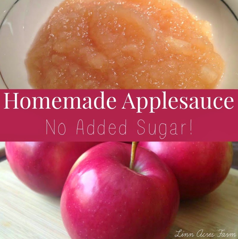 Linn Acres Farm Homemade Applesauce Recipe No Added Sugar!