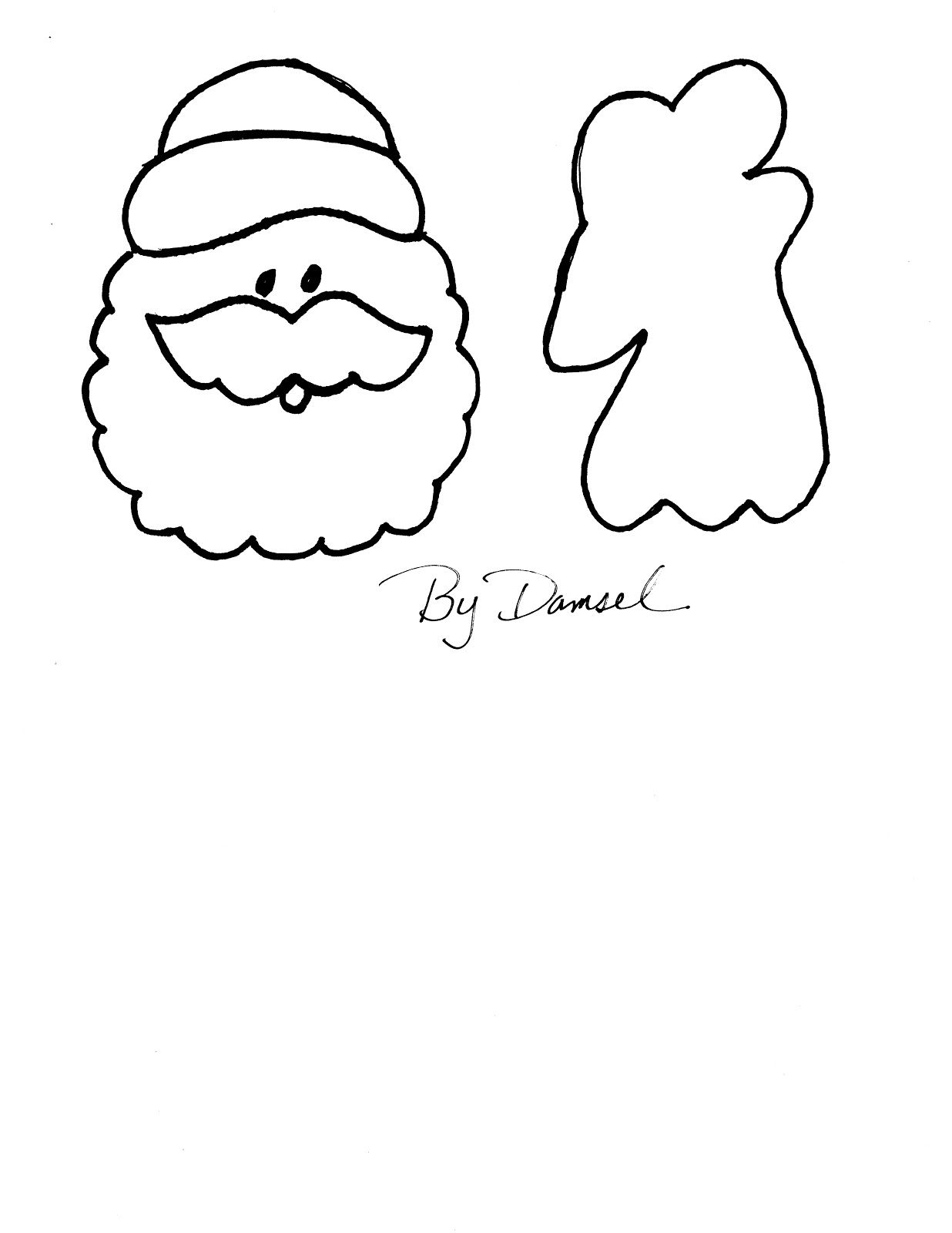 Christmas cookies clipart outline / cookies clipart Damsel Quilts & Crafts: Christmas Cookie Quilt