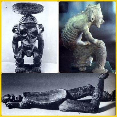 Bacchus Gott des Weines Tonfigur von Traumzauberkeramik