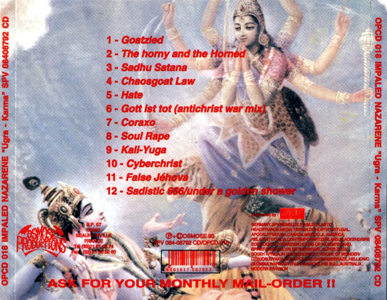 Yodalar Valzaim IMPALED NAZARENE UGRA KARMA