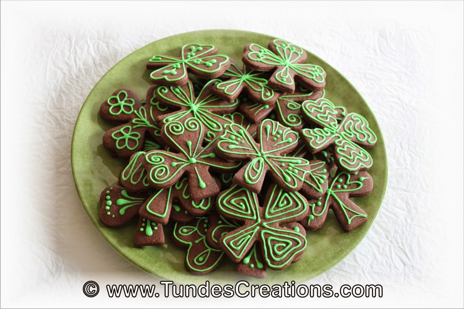 St. Patrick's Day chocolate cookies