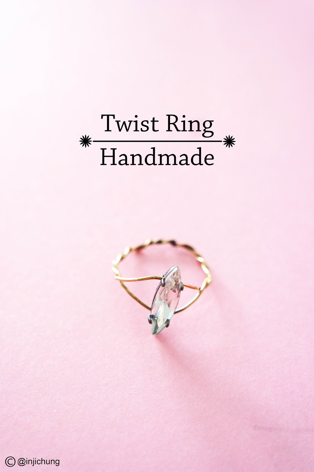 A Creative Trace DIY & Lifestyle Blog Twist Ring Handmade