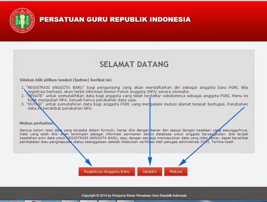 Cara Daftar Registrasi Anggota Baru Pgri Via Online Update Edit Data Keanggotaan Serta Mutasi Bagi Yang Sudah Terdaftar Smpn Satu Atap Sungai Laut
