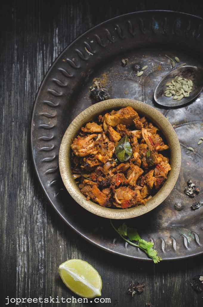 Indian Kitchen: Kozhi Idicha Varuval / Shredded Chicken Stir-Fry