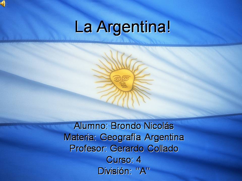 GEOGRAFIA CUARTO AÑO: CARACTERÍSTICAS TERRITORIALES ARGENTINA II