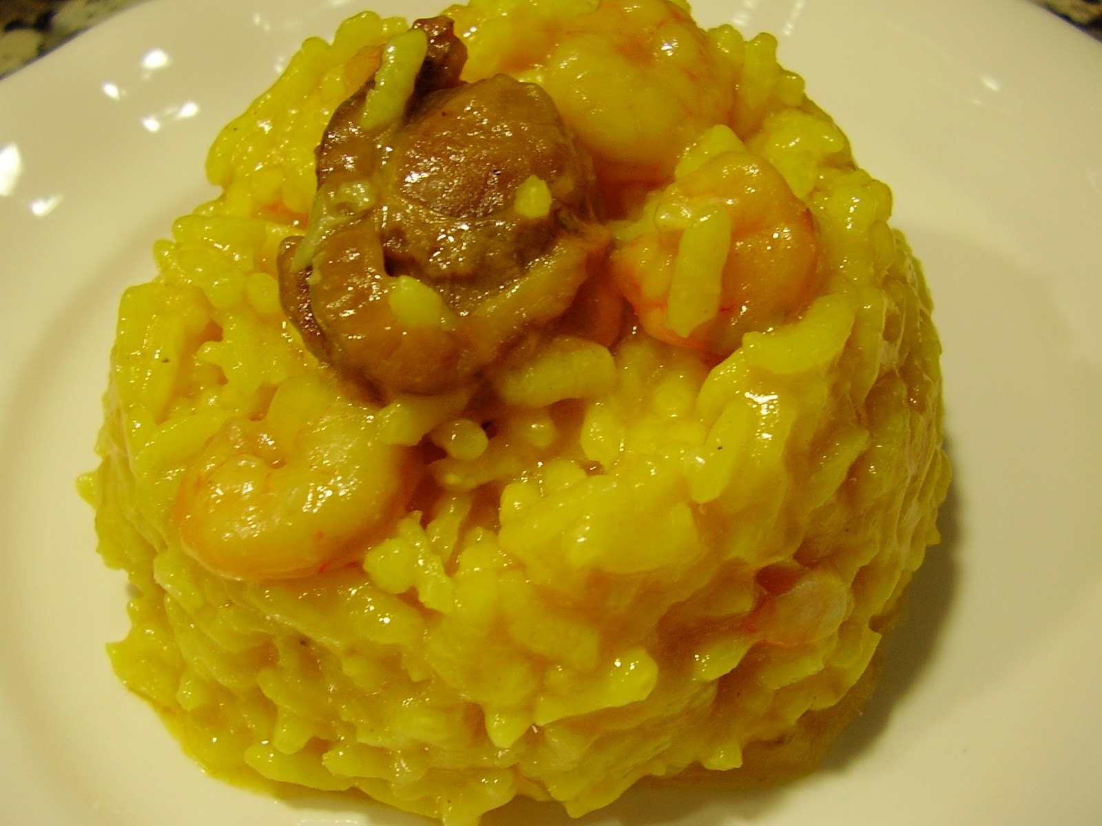 Choconata: Arroz con Gambas y Zamburiñas en salsa de vieiras