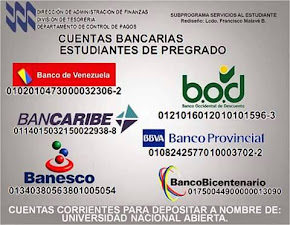 CUENTAS BANCARIAS DE LA UNA