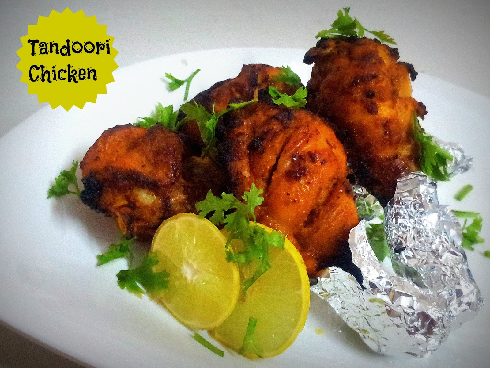 A Bowl Of Curry Tandoori Chicken in Oven