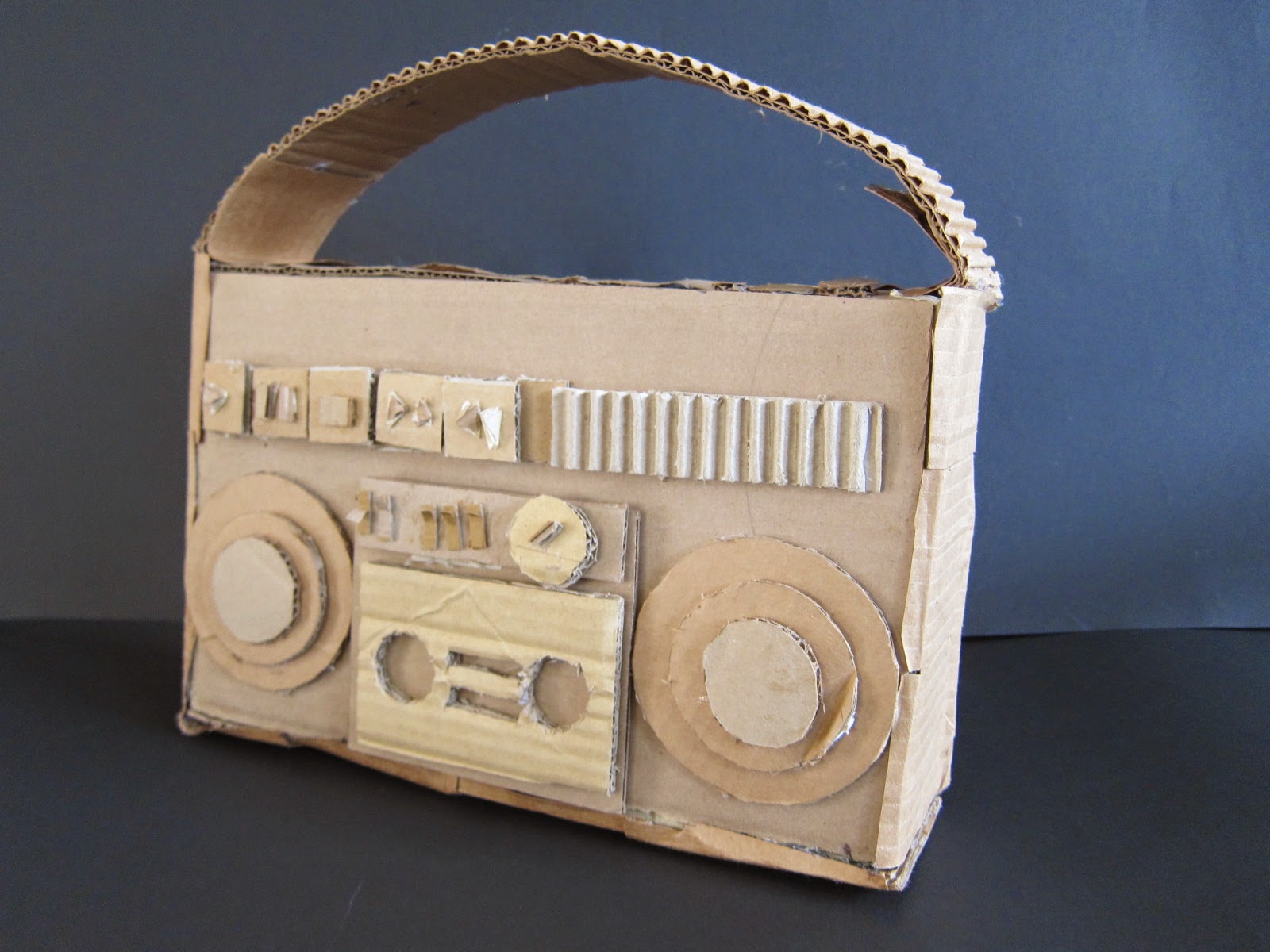 Mr. Bob's Middle & High School Art Room High School Cardboard Sculptures.