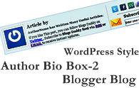 Add WordPress Style Author Bio Box-2 In Blogger Blog Add WordPress Style Author Bio Box-2 In Blogger Blog