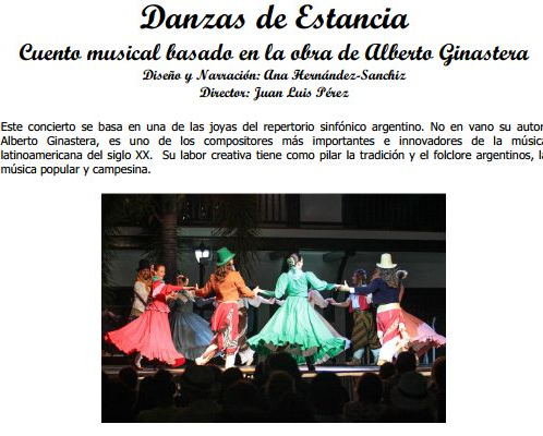 CONCIERTO DANZAS DE ESTANCIA