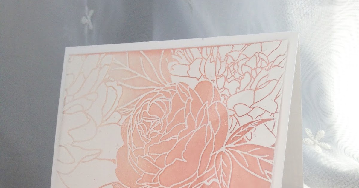 Justine's Cardmaking The Ton Card Embossing on Acetate