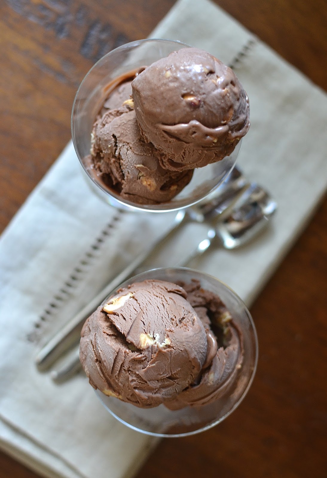 Playing with Flour Chocolate hazelnutpraline gelato