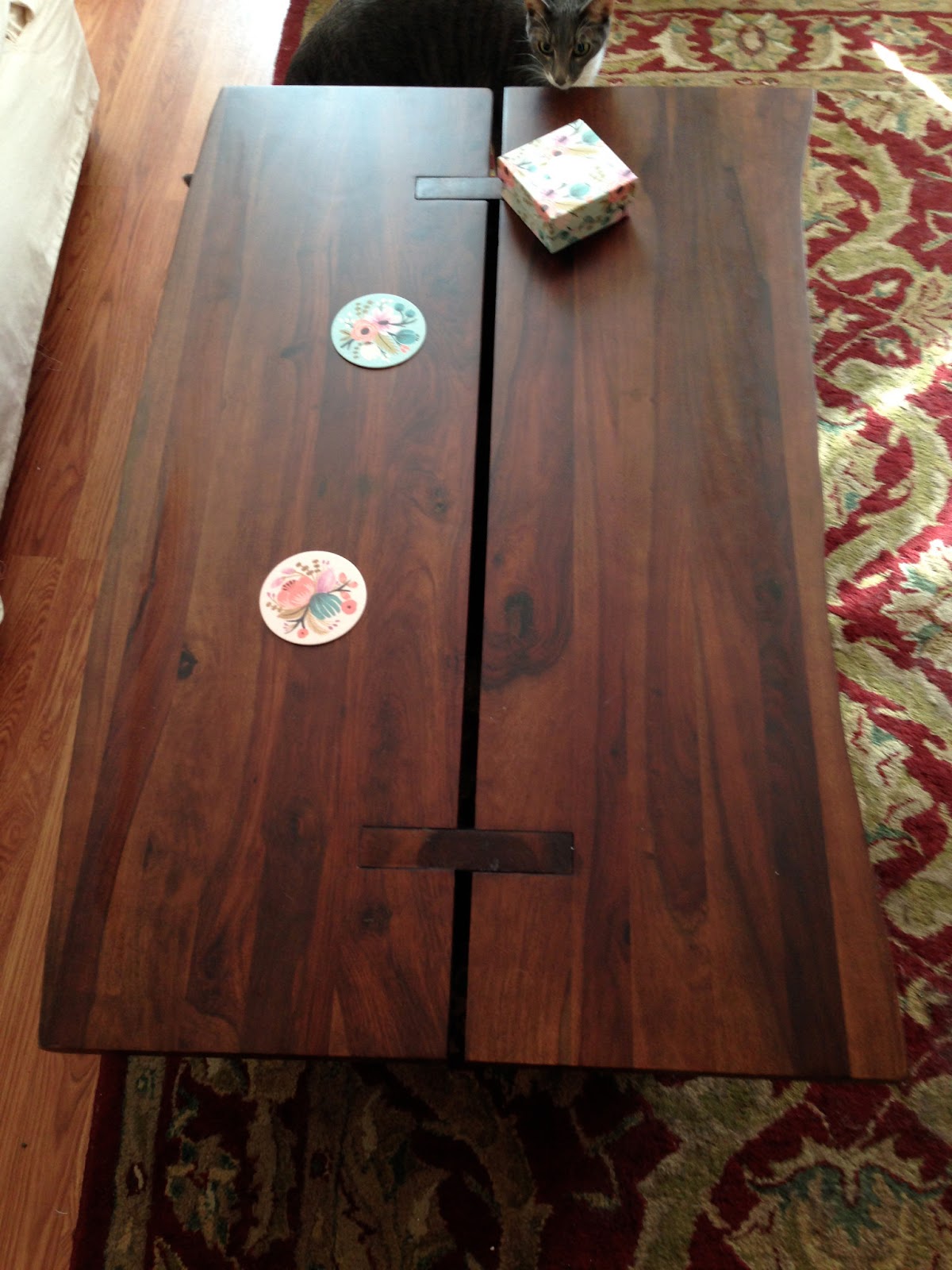 Beany Malone West Elm Raw Edge Coffee Table Part 2