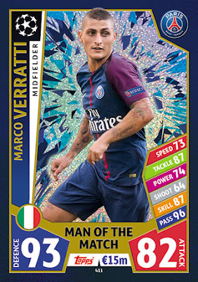 AS Roma Sticker 224 Champions League 17//18 Daniele De Rossi