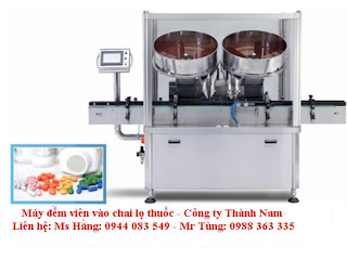 Máy đếm viên vào chai thuốc, máy ngành dược chất lượng cao