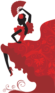 Dibujo de Bailaora de flamenco