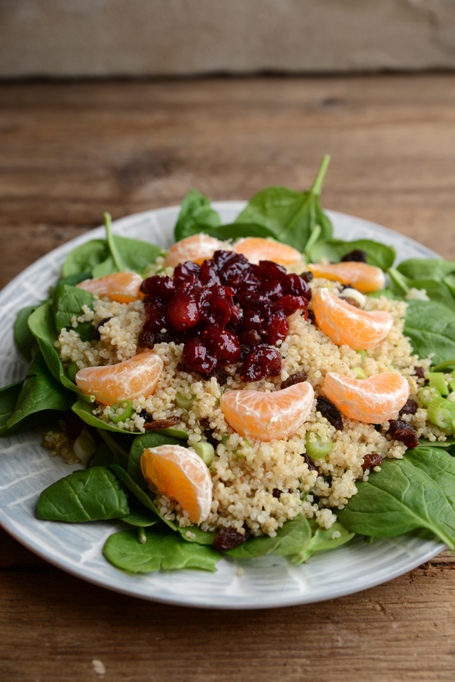Waffle & Whisk Cranberry & Clementine Quinoa Salad