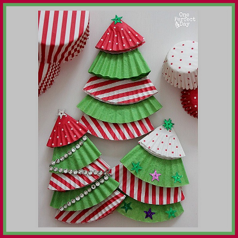 Dollar Store Crafter Turn Dollar Store Cupcake Liners Into Christmas