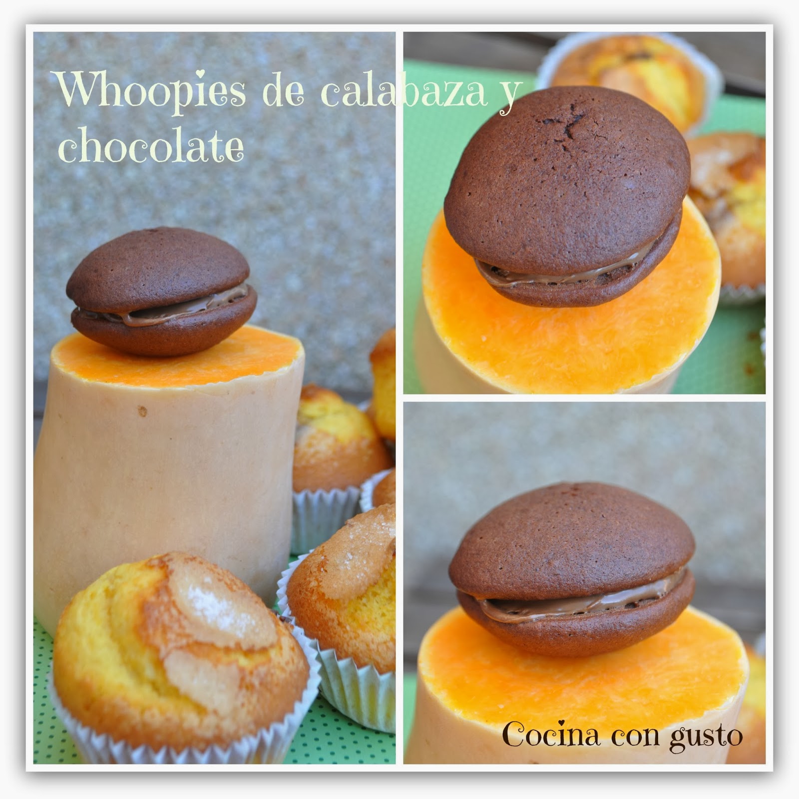 Whoopies De Calabaza Y Chocolate
