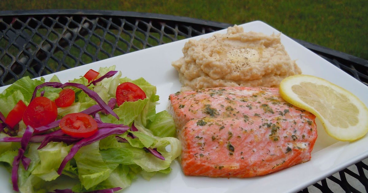 Gourmet Girl Cooks Roasted Wild Sockeye Salmon w/ Lemon, Garlic & Herb