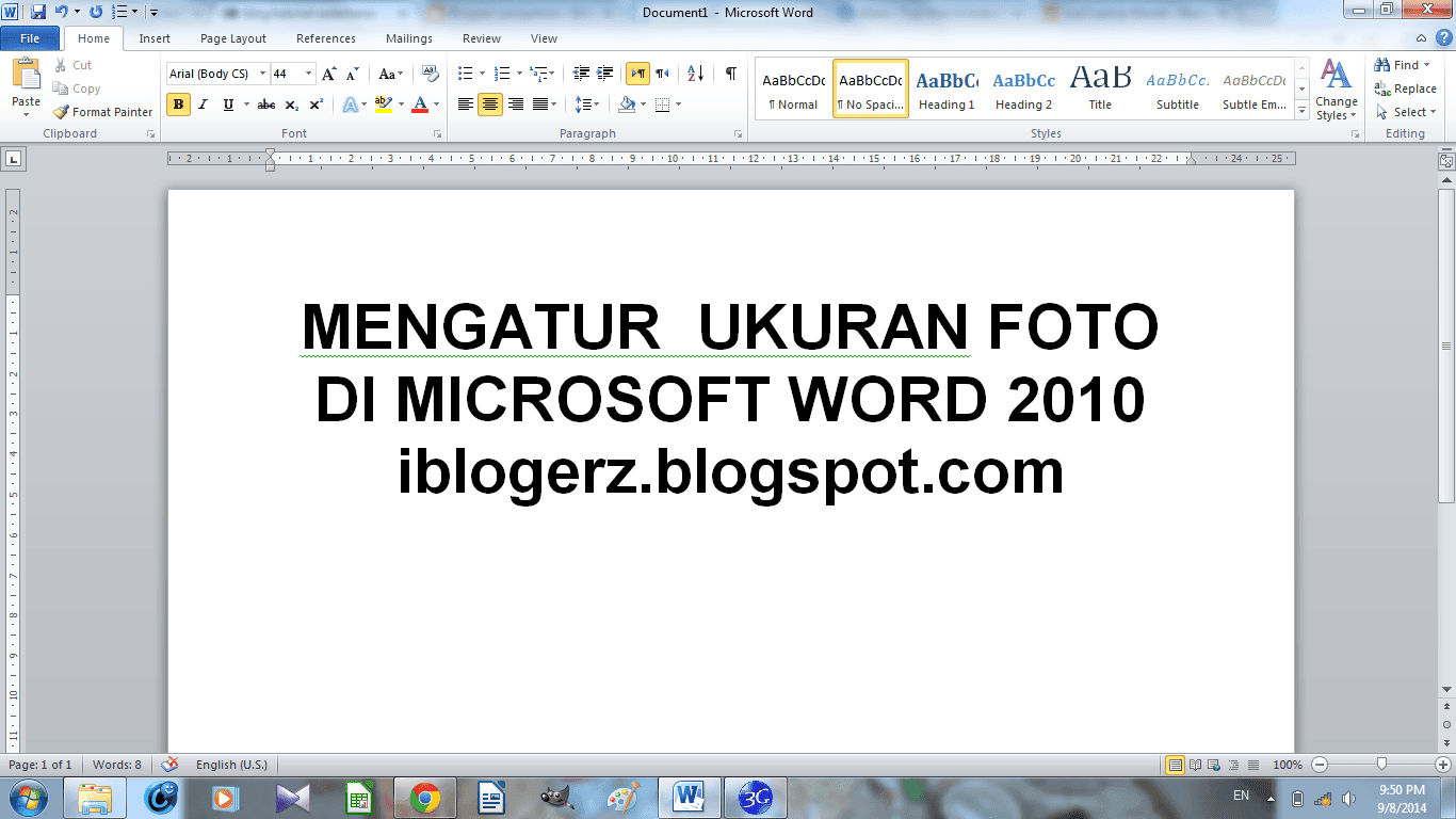Blog Mengubah Ukuran Foto Menjadi 3x4 Di Microsoft Word 2010