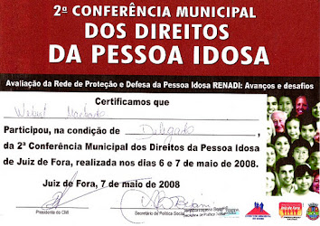 2ª Conferência Municipal dos Direitos da Pessoa Idosa