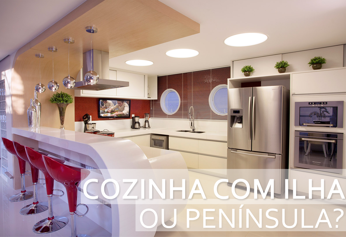 Cozinha com ilha ou península qual é a diferença?! Fique sabendo