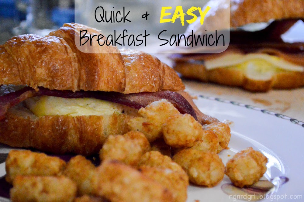 Making My Stead Quick and Easy Breakfast Sandwich