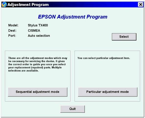 EPSON TX400 Resetter Download EPSON TX400 Resetter Download