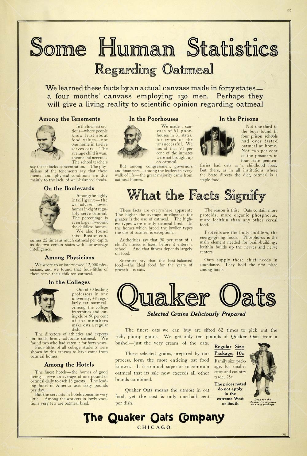 quaker oats advertisement