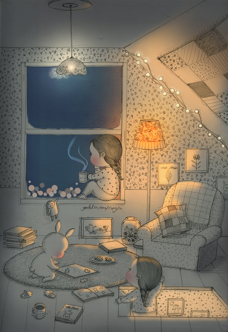 Some Evening Coniglio Illustrator