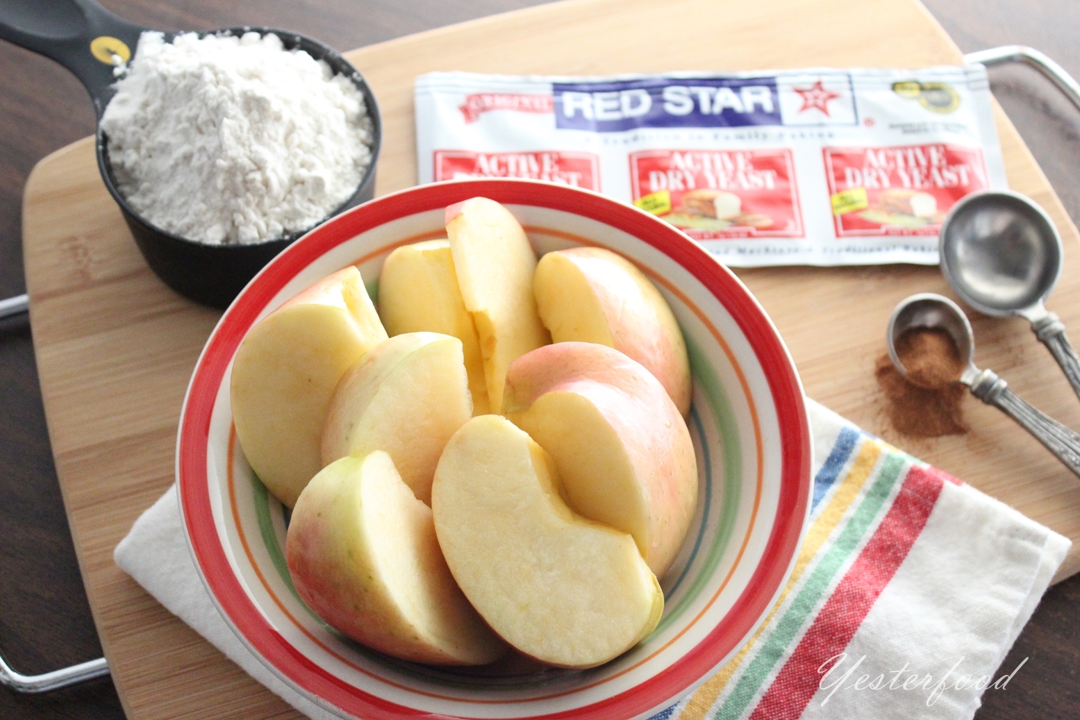 Yesterfood Streusel Apple Pie with Yeast Pie Crust