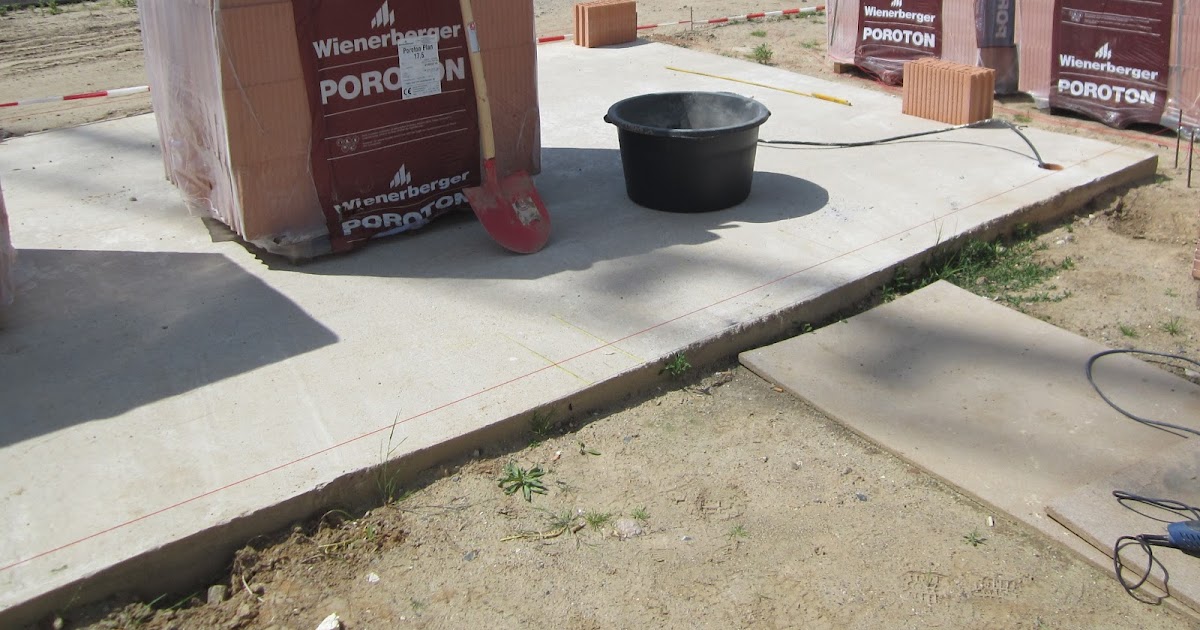 Unser Hausbau: Garage in Eigenleistung: Erste Schritte