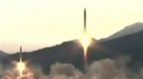 North Korea Fires Three short-range Ballistic Missiles
