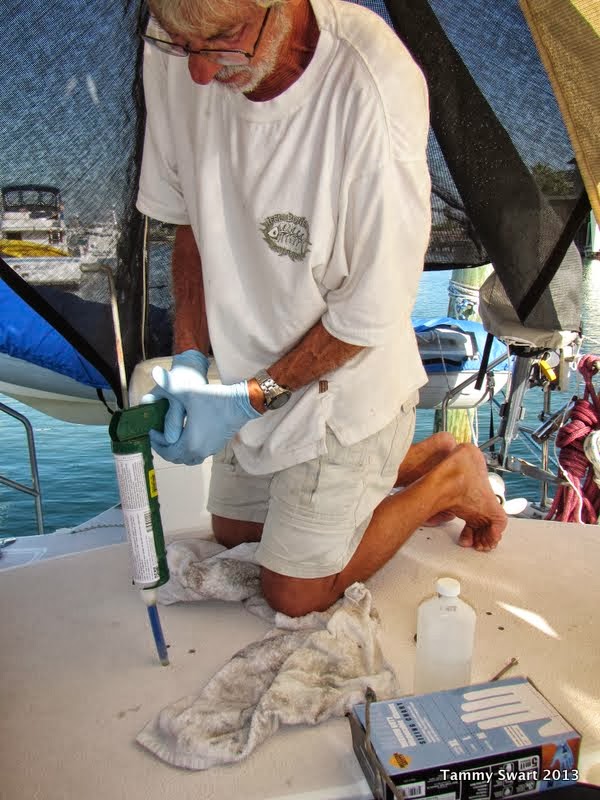 Things we did today... Drilling Holes In Boats...