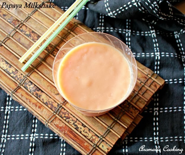 Aromatic Cooking Papaya Milkshake