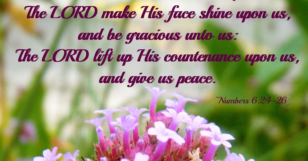 Flowery Blessing: The LORD bless us, and keep us: The LORD make His