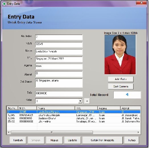 Cara membuat kartu pelajar dengan Software Software