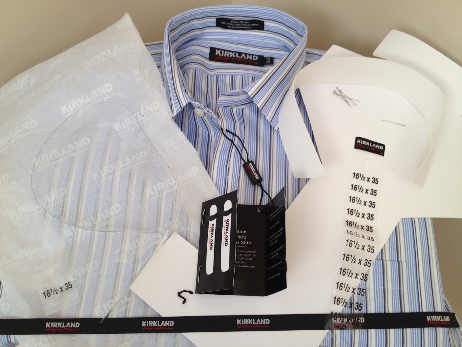 Costco dress shirt is a recycling challenge