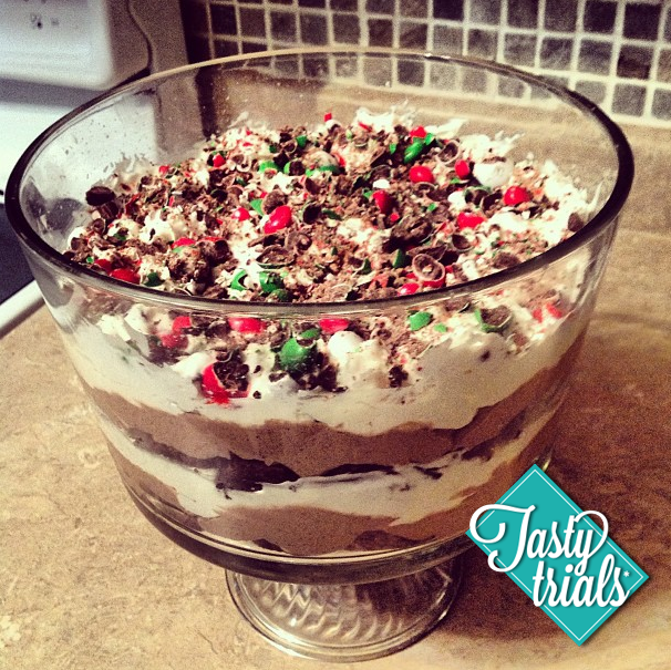 Tasty Trials Peppermint Brownie Trifle